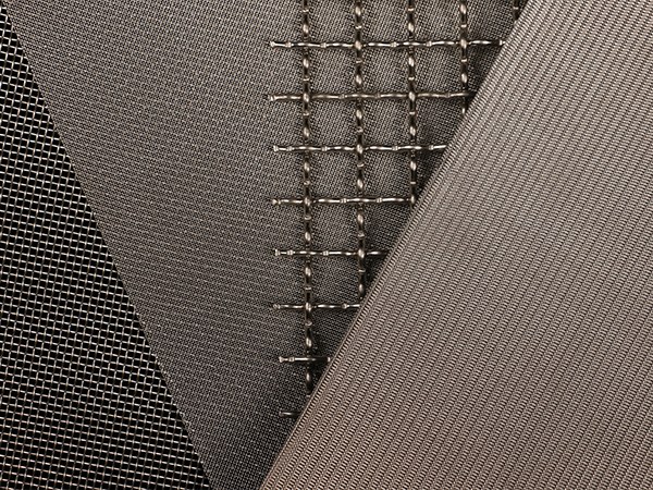 9 kinds of wedge wire screen products in different shapes are placed on the ground.